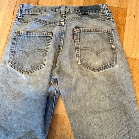 Vintage Levi's Distressed 505 Jeans, sz 28 - Picture 4 of 10